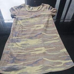 Z Supply Camouflage Dress - Green and Brown